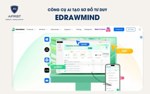 Công cụ AI EdrawMind tạo các loại sơ đồ và chia sẻ