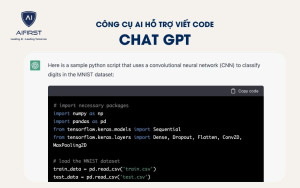 Công cụ AI viết code: Chat GPT