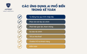 Các ứng dụng AI phổ biến trong kế toán