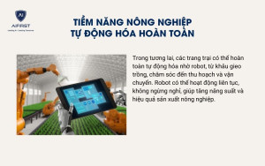 Robot để tự động hoá hoàn toàn sản xuất nông nghiệp