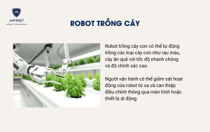 Robot trồng cây trang bị cảm biến và tự động theo lập trình