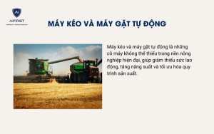 Máy kéo và máy gặt tự động