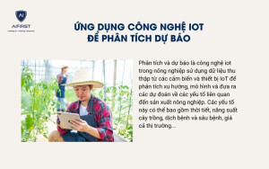 Ứng dụng công nghệ IOT trong nông nghiệp để phân tích dự báo