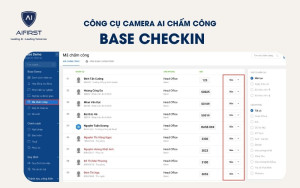 Công cụ camera AI chấm công: Base Checkin