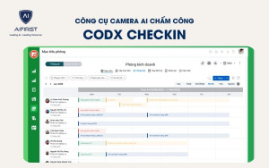 Công cụ camera AI chấm công: CoDX Checkin