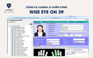 Công cụ camera AI chấm công: CoDX Checkin