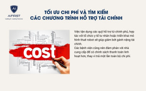 Tối ưu chi phí và tìm kiếm sự hỗ trợ tài chính