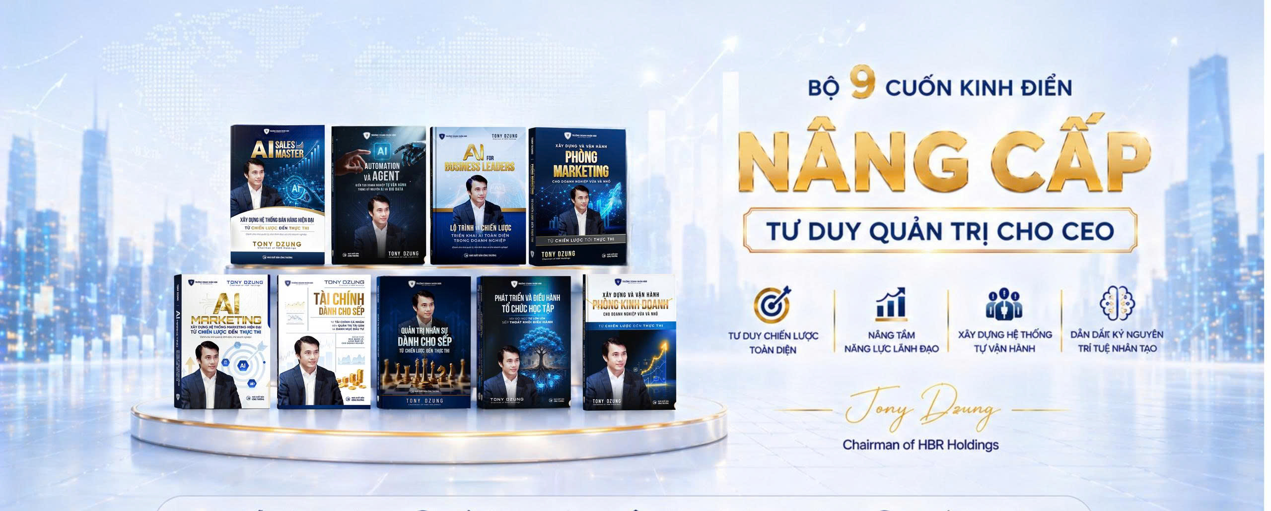 COMBO 9 CUỐN XÂY DỰNG DOANH NGHIỆP TỰ VẬN HÀN TRONG KỶ NGUYÊN AI